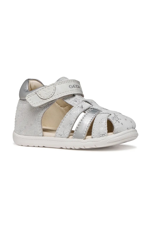 Geox sandale za djecu od kože SANDAL MACCHIA bijela B254WB.007NF.18.26