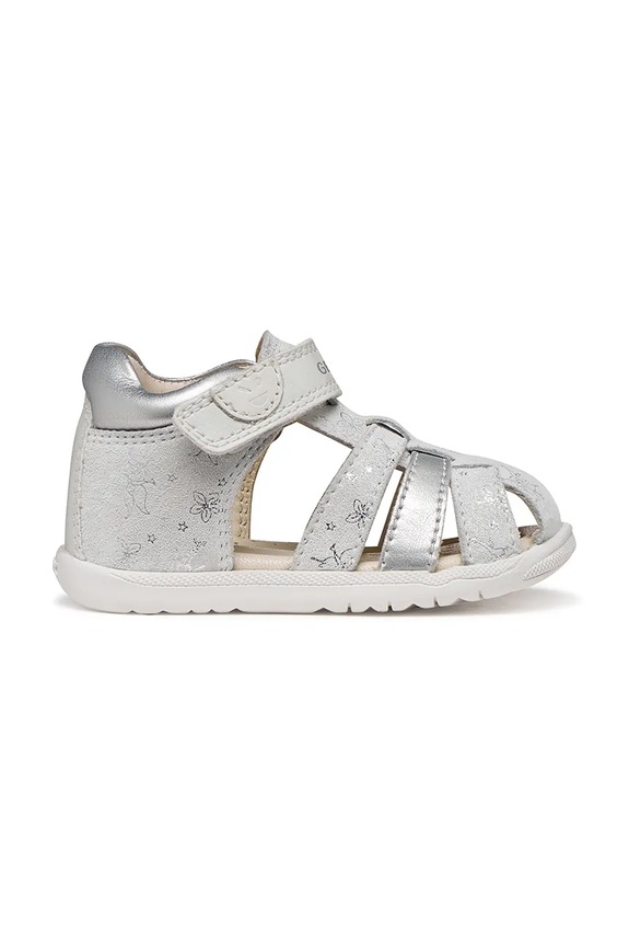Geox sandale za djecu od kože SANDAL MACCHIA B254WB.007NF.18.26 bijela SS26
