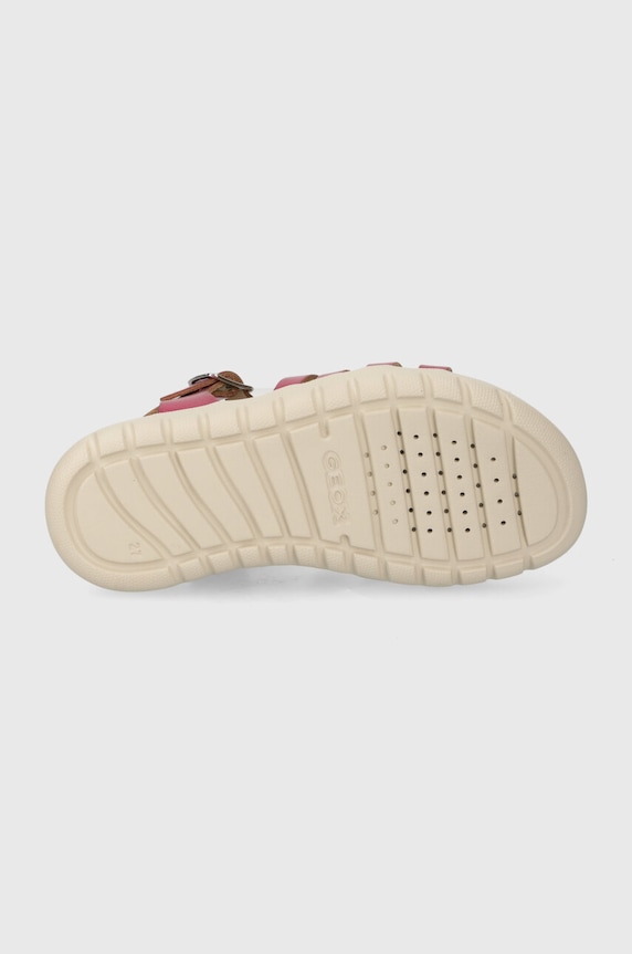Geox sandały skórzane dziecięce SANDAL SOLEIMA J35GSB.000CF.24.27 fioletowy