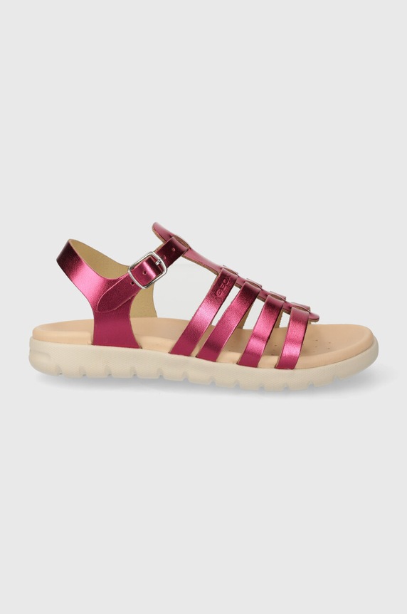 Дитячі шкіряні сандалі Geox SANDAL SOLEIMA фіолетовий J35GSB.000CF.28.35