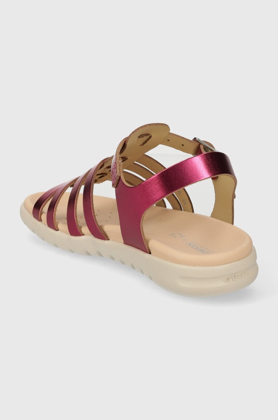 Дівчинка Дитячі шкіряні сандалі Geox SANDAL SOLEIMA J35GSB.000CF.28.35 фіолетовий