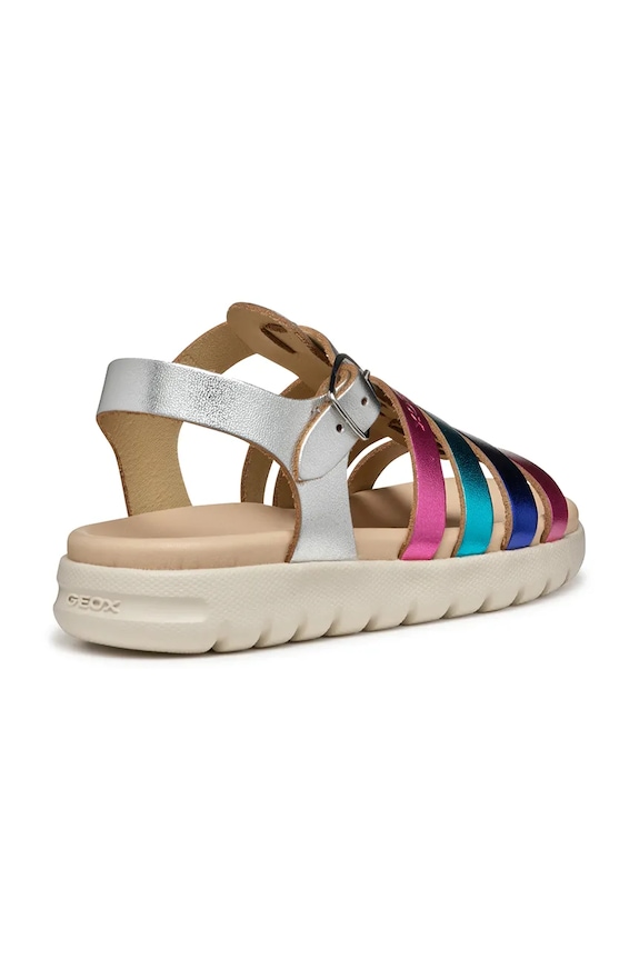 DÍVKA Dětské kožené sandály Geox SANDAL SOLEIMA J35GSB.000CF.28.35 růžová