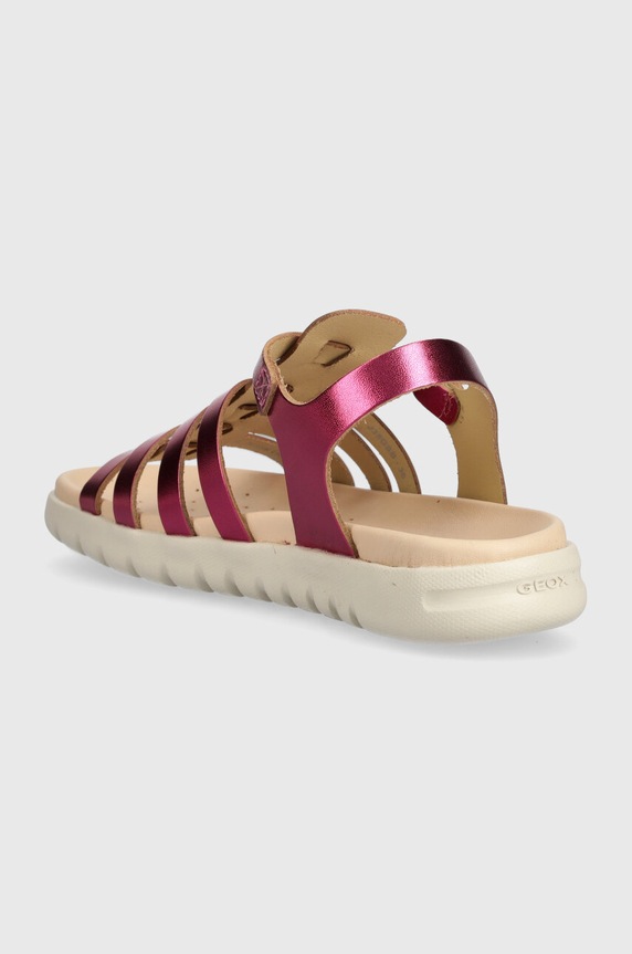 Dziewczynka Geox sandały skórzane dziecięce SANDAL SOLEIMA J35GSB.000CF.36.39 fioletowy