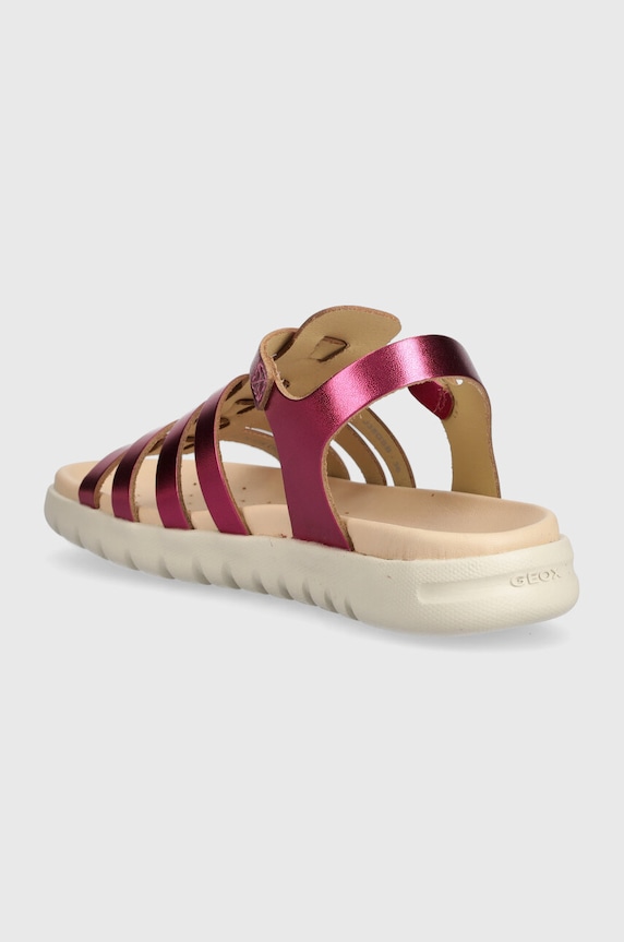 Dziewczynka Geox sandały skórzane dziecięce SANDAL SOLEIMA J35GSB.000CF.36.39 fioletowy