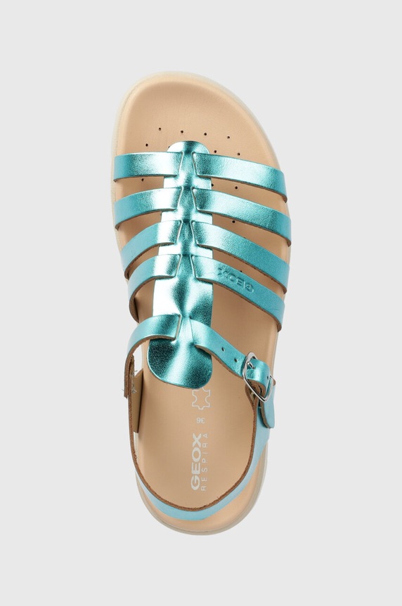 Детские кожаные сандалии Geox SANDAL SOLEIMA бирюзовый J35GSB.000CF.36.39