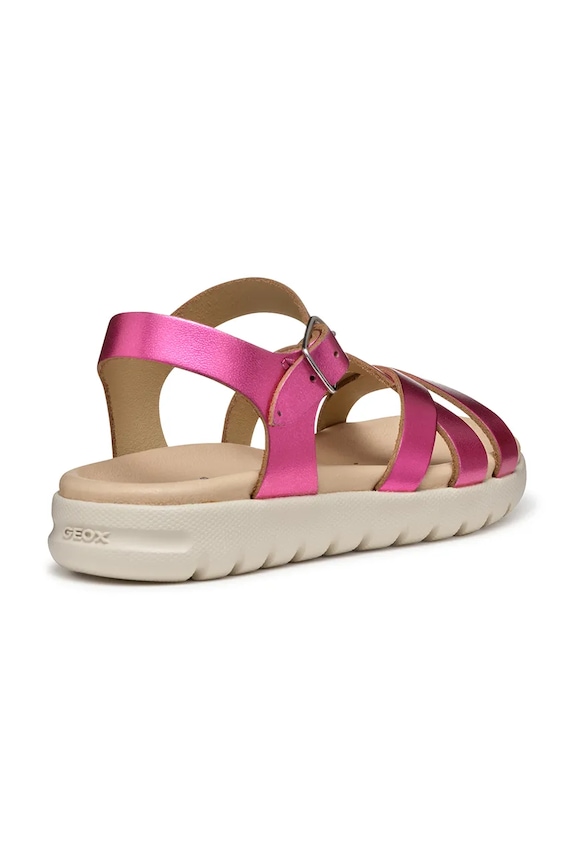 Девочка Детские кожаные сандалии Geox SANDAL SOLEIMA J45GSA.000CF.24.27 розовый