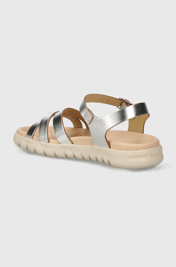 Девочка Детские кожаные сандалии Geox SANDAL SOLEIMA J45GSA.000CF.36.39 серебрянный