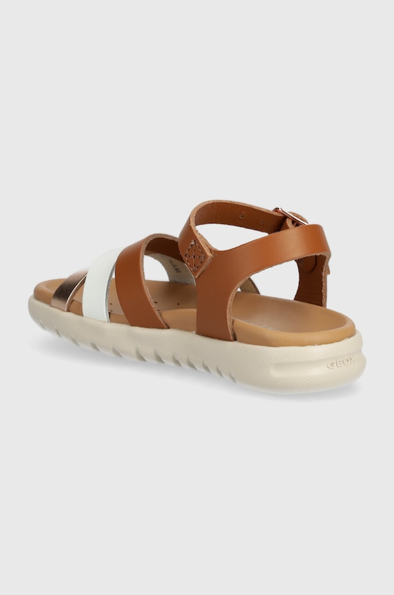 Dziewczynka Geox sandały skórzane SANDAL SOLEIMA J45GSA.043CF.24.27 brązowy