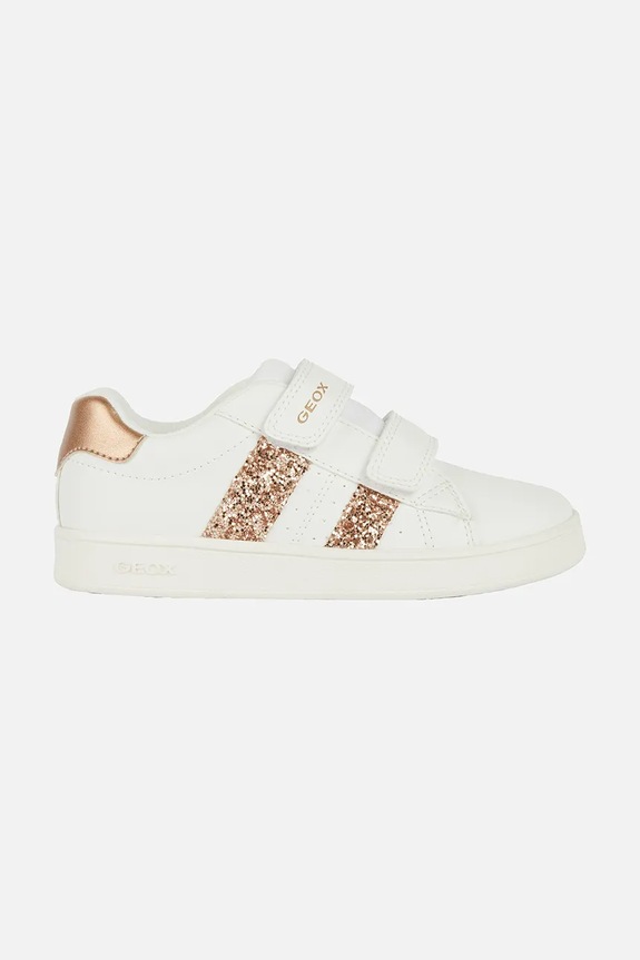 Παιδικά sneakers Geox ECLYPER απομίμηση λείου δέρματος χρυσαφί J45LRA.000BC.24.27