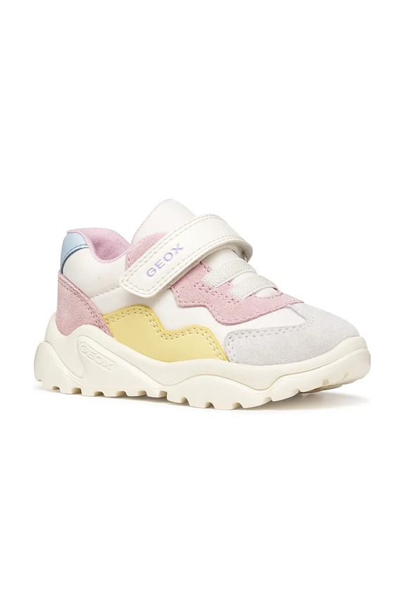 Geox sneakersy dziecięce CIUFCIUF skóra zamszowa biały B455QB.0FU22.24.27