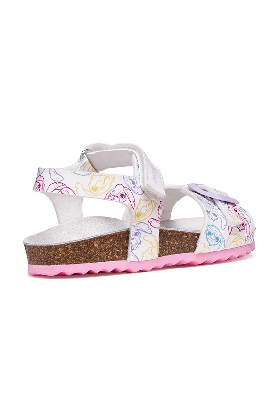 Девочка Geox сандалии для детей ADRIEL x Lilo & Stitch J158MC.000FC.24.27 белый
