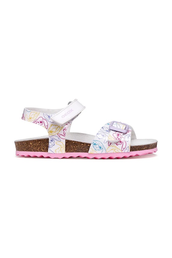 Geox сандалии с открытой пяткой для детей ADRIEL x Lilo & Stitch J158MC.000FC.28.35 белый SS26