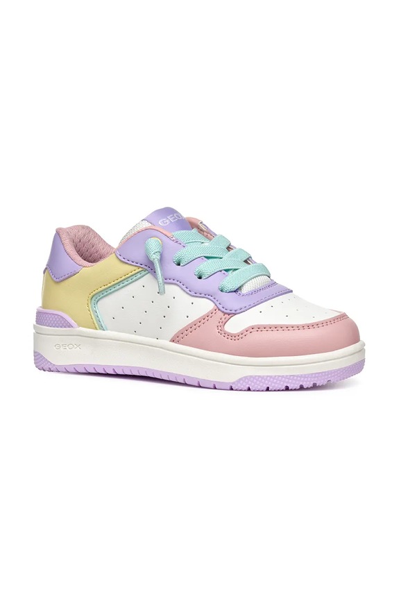 Παιδικά sneakers Geox απομίμηση λείου δέρματος μωβ J36HXD.054FU.28.35