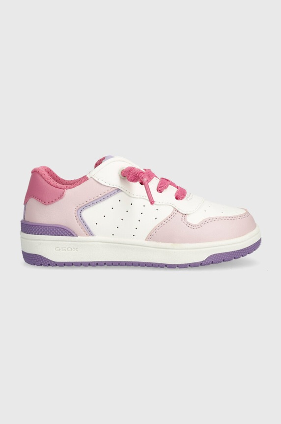 Geox sneakersy dziecięce imitacja skóry licowej różowy J36HXD.054FU.28.35