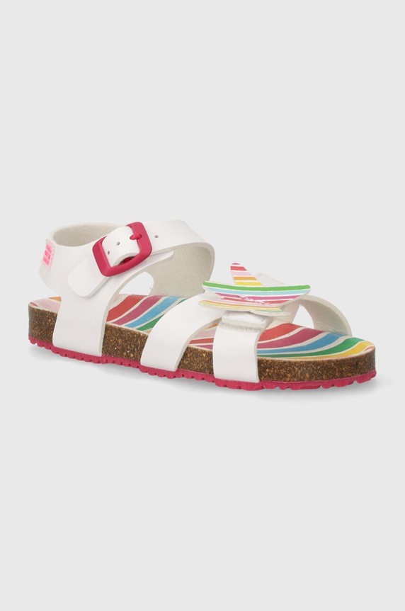 Agatha Ruiz de la Prada sandały dziecięce imitacja skóry licowej biały 242938.28.34