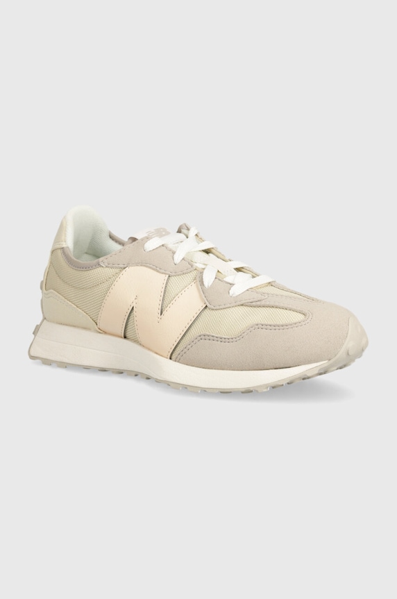 Dječje tenisice New Balance GS327FM imitacija brušene kože bež GS327FM