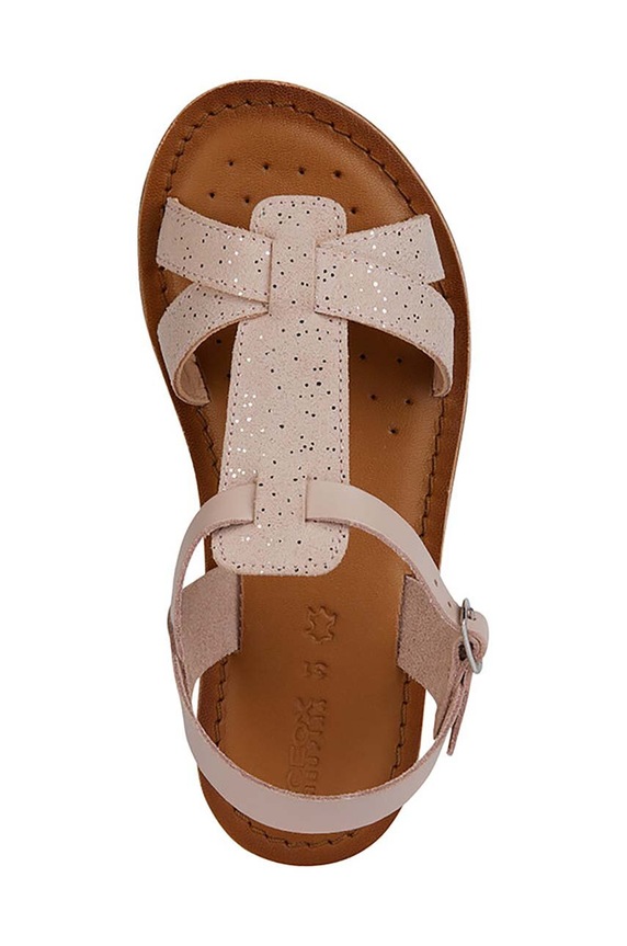 Παιδικά δερμάτινα σανδάλια Geox J45BSE.0BS85.28.35 ροζ