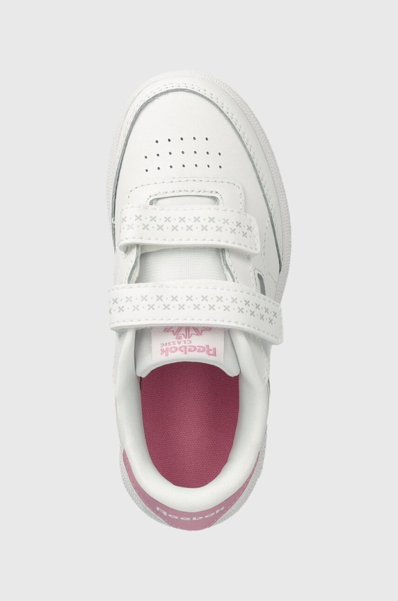 Reebok Classic sneakersy skórzane dziecięce Club C biały 100075110