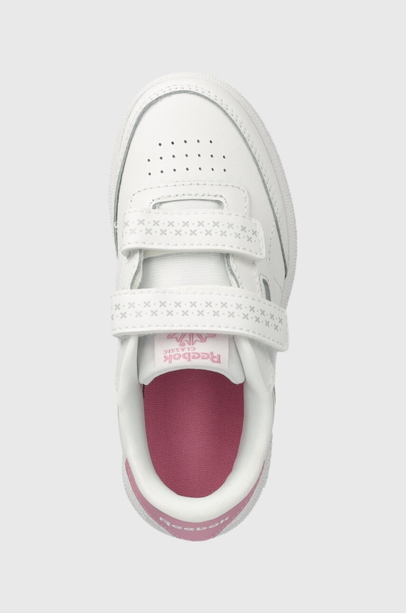 Reebok Classic sneakersy skórzane dziecięce Club C biały 100075110