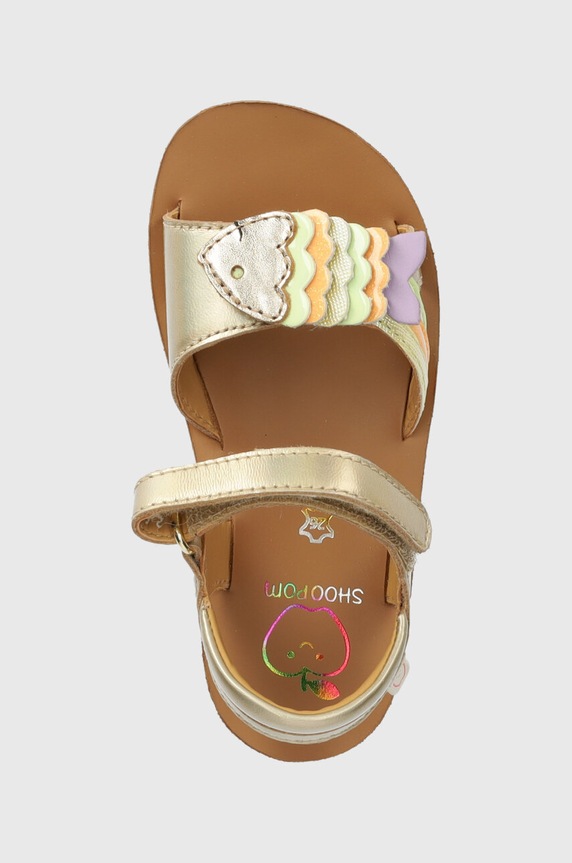 Dječje kožne sandale Shoo Pom GOA BUBULLE zlatna Q4NBDK04.25.27