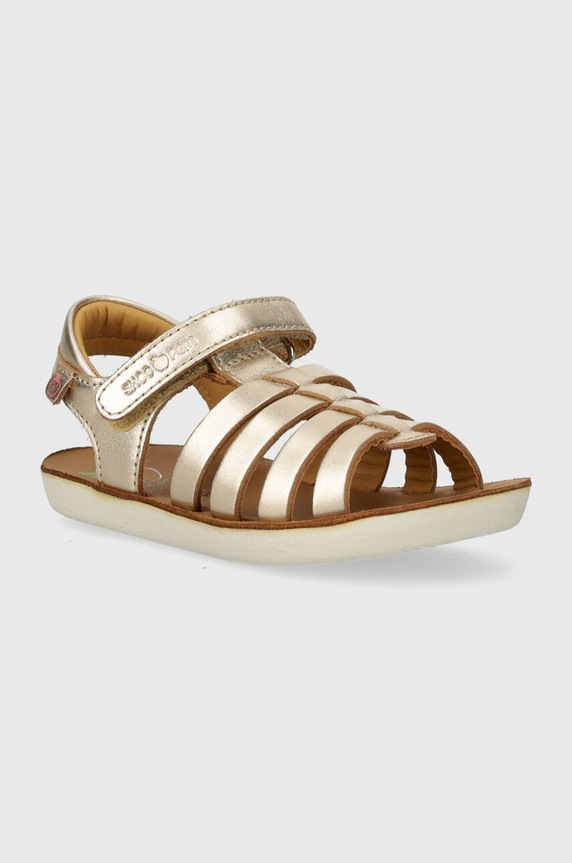 Shoo Pom sandale din piele pentru copii GOA SPART aur Q4NKAW04.24.27