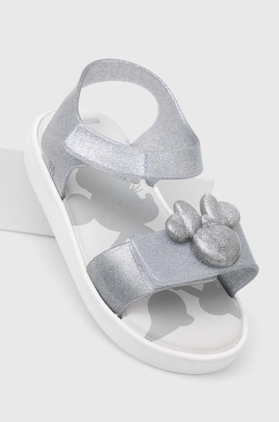 Παιδικά σανδάλια Melissa JUMP DISNEY 100 BB Planet friendly ασημί M.35752