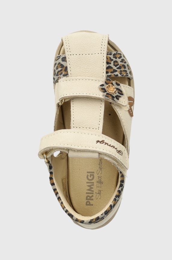 Παιδικά δερμάτινα σανδάλια Primigi μπεζ 5862633