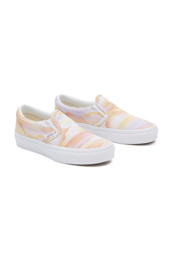 Vans tenisi copii UY Classic Slip-On textil portocaliu VN0005WWBMB