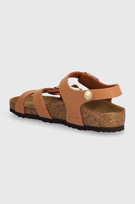 DÍVKA Dětské kožené sandály Birkenstock Kumba Kids BFBC 1026536.24.35 hnědá