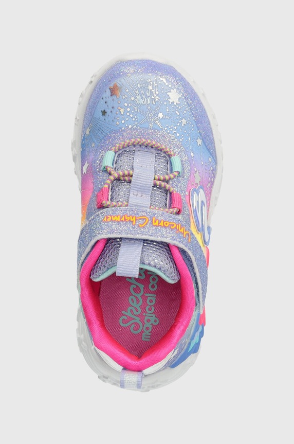 Παιδικά sneakers Skechers UNICORN CHARMER TWILIGHT DREAM μωβ 302681N