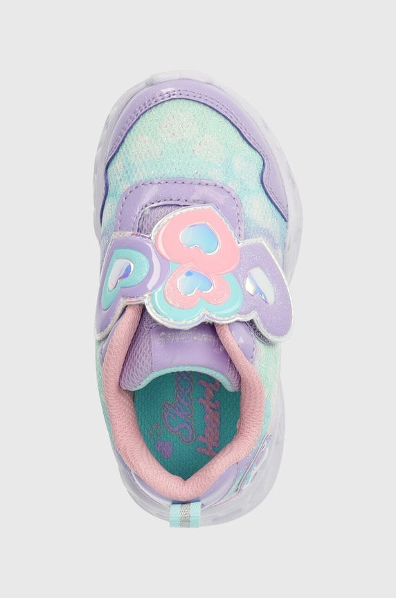 Skechers sneakers pentru copii HEART LIGHTS LOVIN REFLECTION violet 302693N