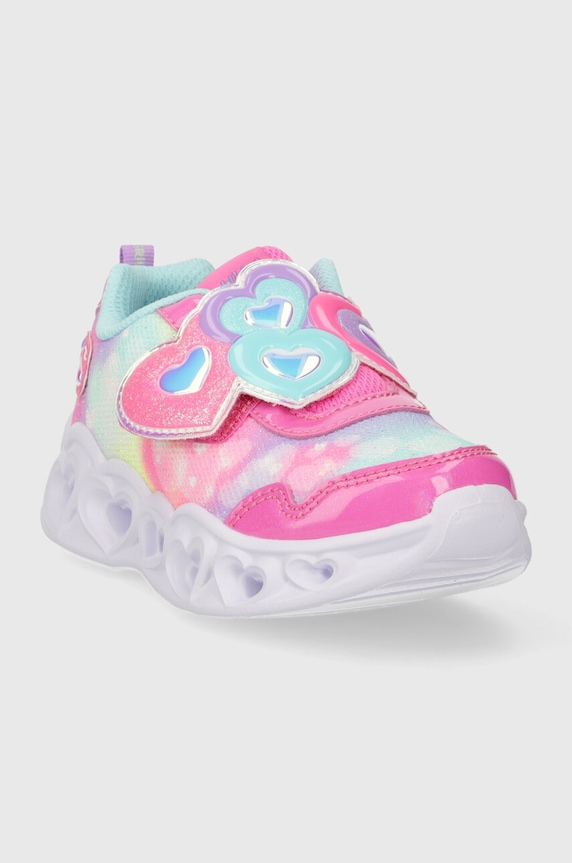 Skechers sneakers pentru copii HEART LIGHTS LOVIN REFLECTION 302693N violet AW25