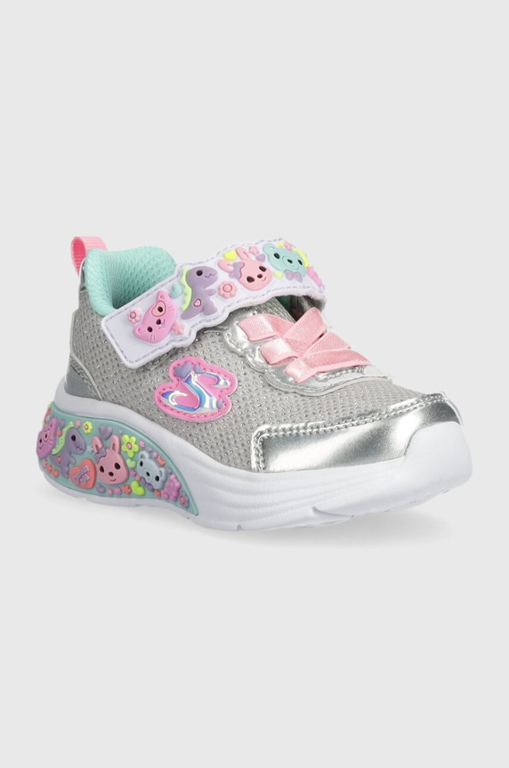 Παιδικά sneakers Skechers MY DREAMERS συνθετικό ασημί 303155N