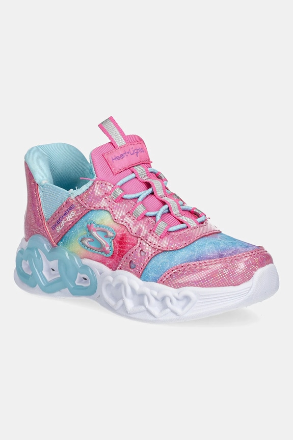 Skechers sneakers pentru copii INFINITE HEART LIGHTS ETERNAL SHIMMER textil roz 303755N