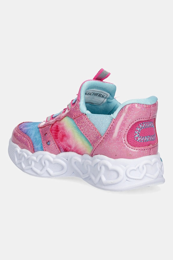 Fete Skechers sneakers pentru copii INFINITE HEART LIGHTS ETERNAL SHIMMER 303755N roz