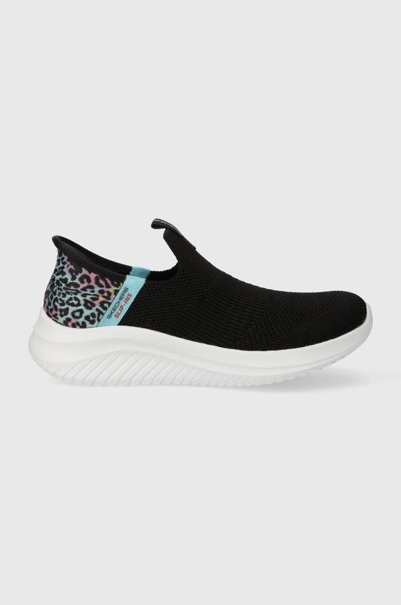 Detské tenisky Skechers ULTRA FLEX 3.0 COLORY WILD nízky čierna 303801L