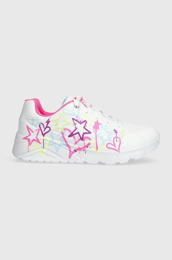 Skechers scarpe da ginnastica per bambini UNO LITE MY DRIP bassa bianco 310391L