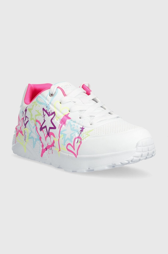 Skechers scarpe da ginnastica per bambini UNO LITE MY DRIP 310391L bianco AW25