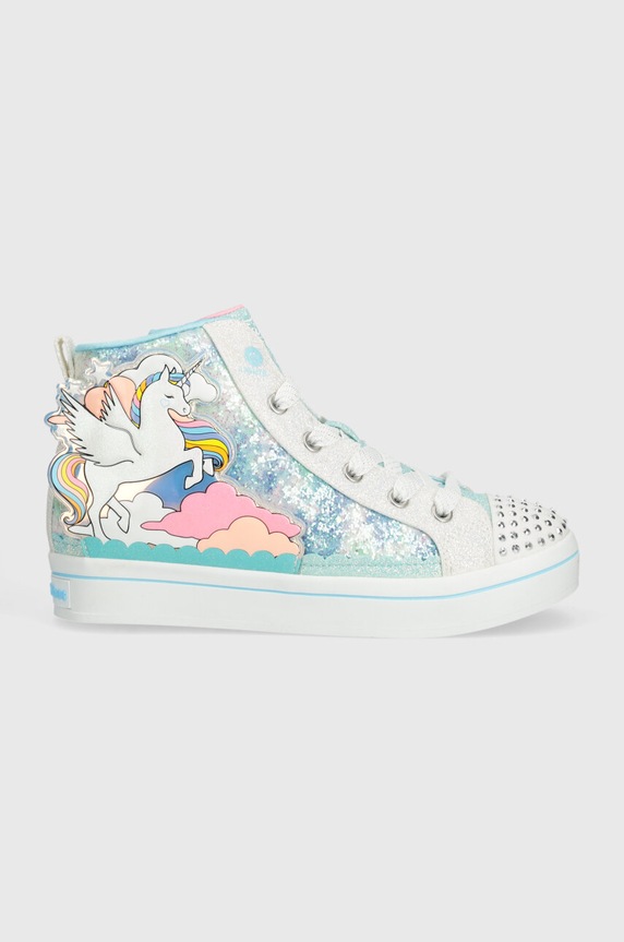 Detské tenisky Skechers TWI-LITES 2.0 ENCHANTED UNICORN 314399L tyrkysová SS25