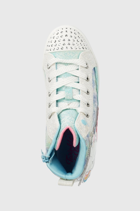 Detské tenisky Skechers TWI-LITES 2.0 ENCHANTED UNICORN tyrkysová 314399L