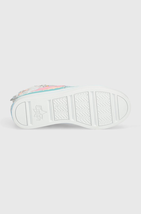 Detské tenisky Skechers TWI-LITES 2.0 ENCHANTED UNICORN 314399L tyrkysová