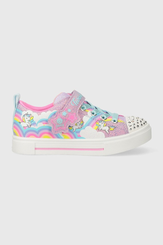 Skechers tenisówki dziecięce TWINKLE SPARKS JUMPIN CLOUDS 314809L fioletowy SS24