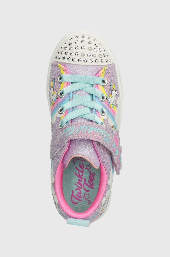 Skechers tenisówki dziecięce TWINKLE SPARKS JUMPIN CLOUDS fioletowy 314809L