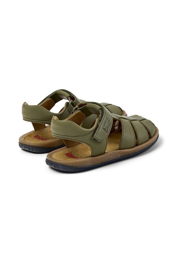 Dziewczynka Camper sandały skórzane dziecięce 80177.28.34 zielony