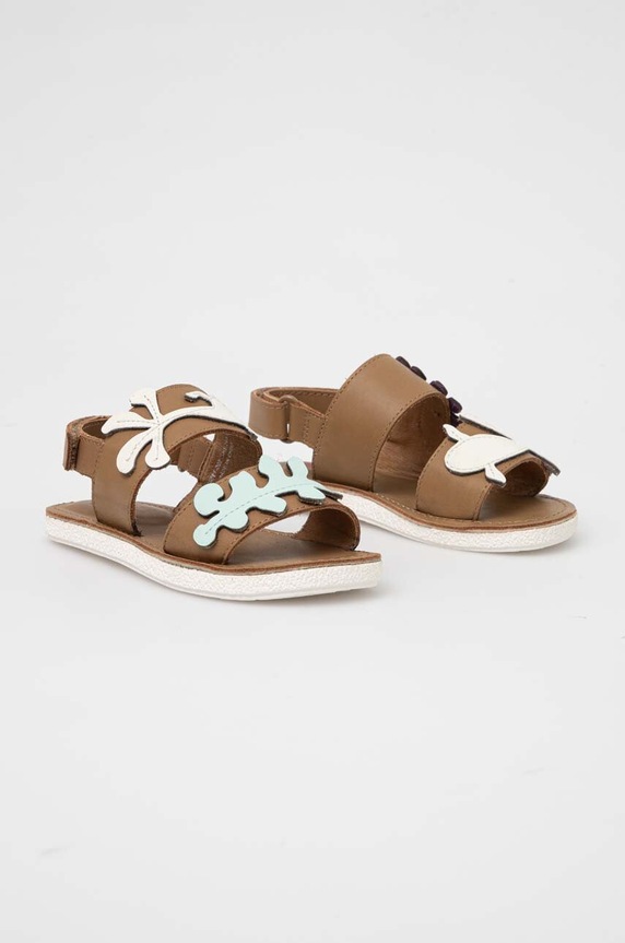 Κοριτσίστικα Παιδικά δερμάτινα σανδάλια Camper K800591.25.27 καφέ