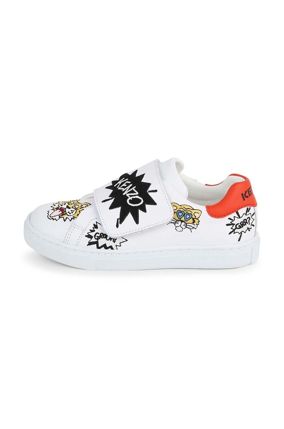 Detské kožené tenisky Kenzo Kids biela K60089.
