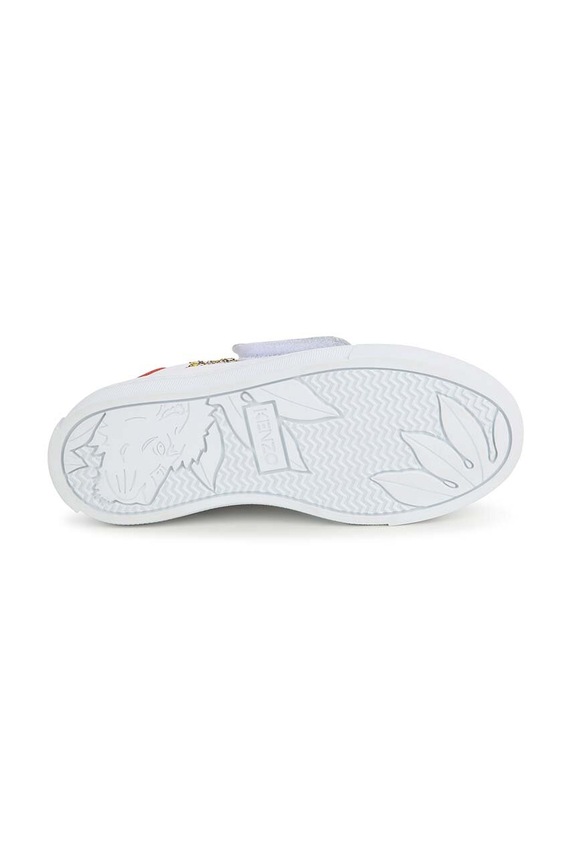 Detské kožené tenisky Kenzo Kids K60089. biela