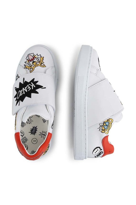 Detské kožené tenisky Kenzo Kids K60089.
