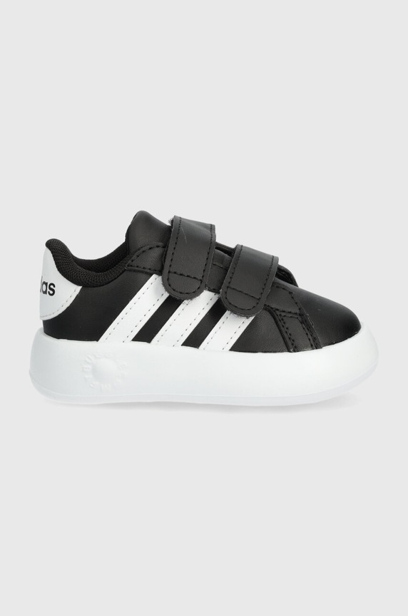 adidas sneakersy dziecięce GRAND COURT 2.0 CF I imitacja skóry licowej czarny ID5272