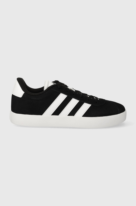 Παιδικά sneakers adidas VL COURT 3.0 K απομίμηση λείου δέρματος μαύρο ID6313